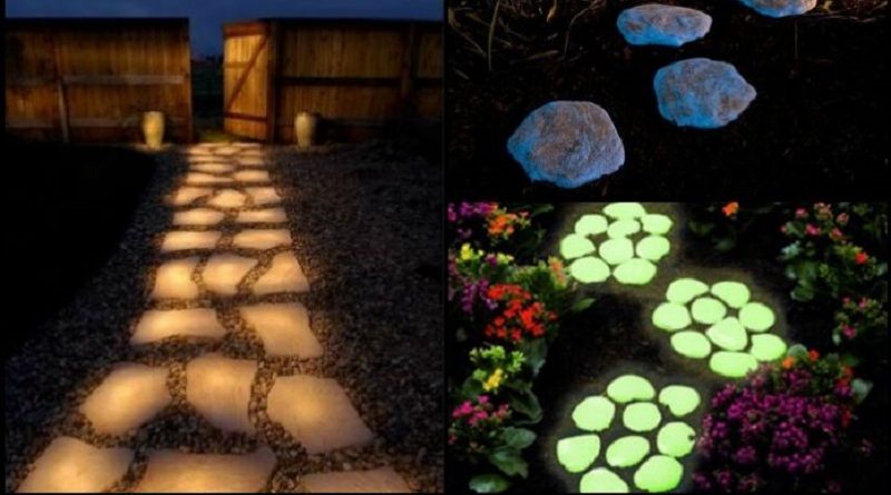 yard by making glow in the dark